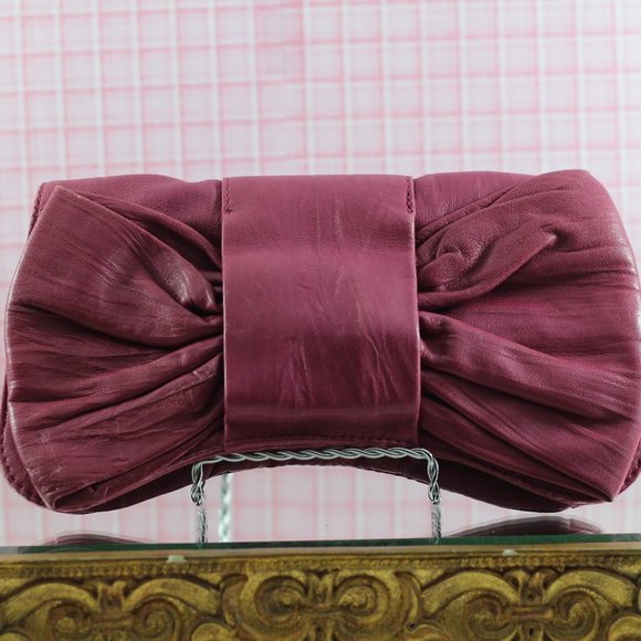 Steven by Steve Madden Pink Leather Clutch - Picture 2 of 11